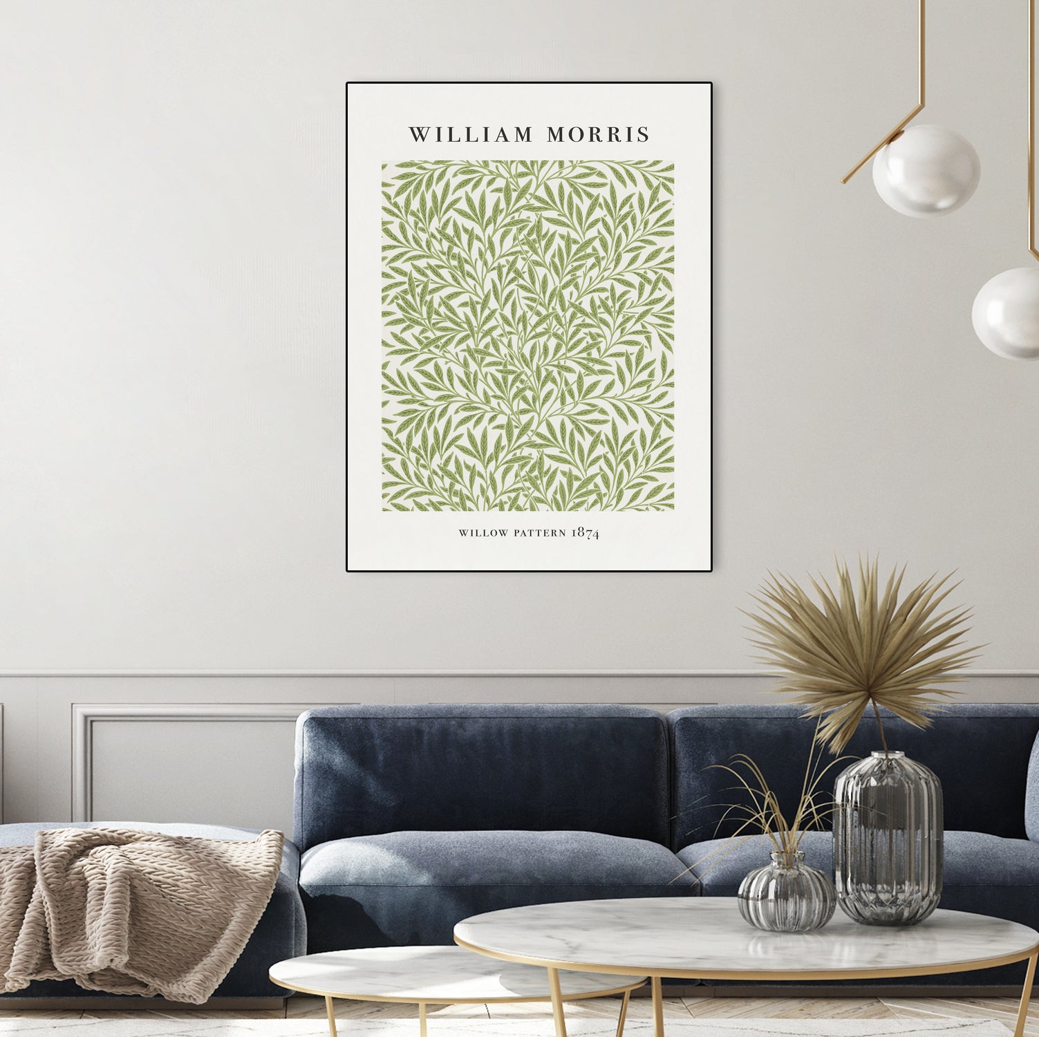Willow Pattern by William Morris on GIANT ART - typography flowers and plants typography
