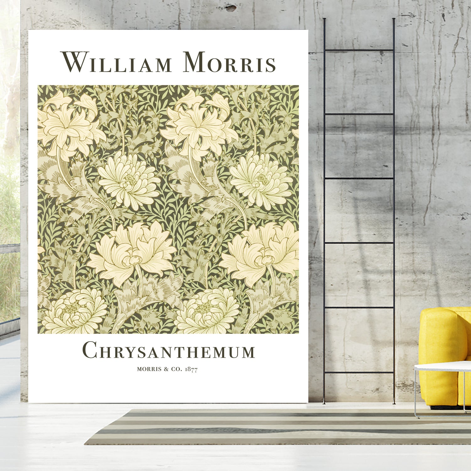 Chrysanthemum by William Morris on GIANT ART - typography flowers and plants typography
