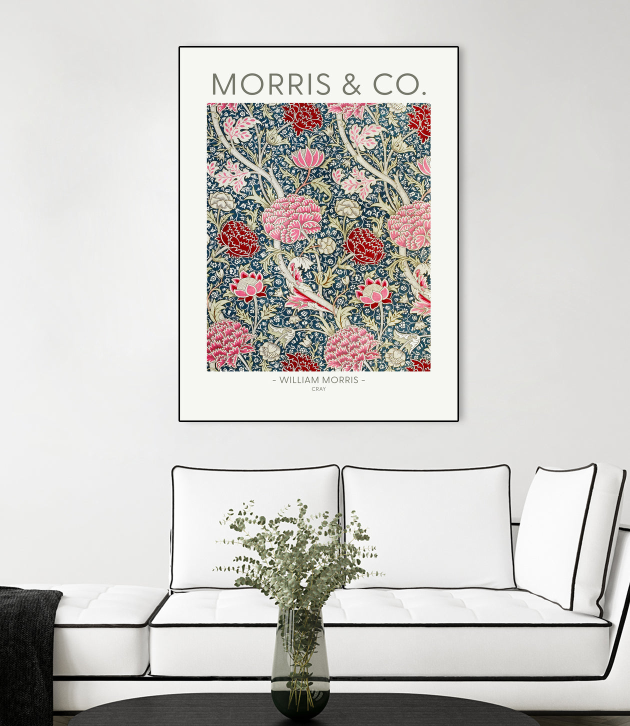 Cray by william Morris on GIANT ART - red botanical william morris