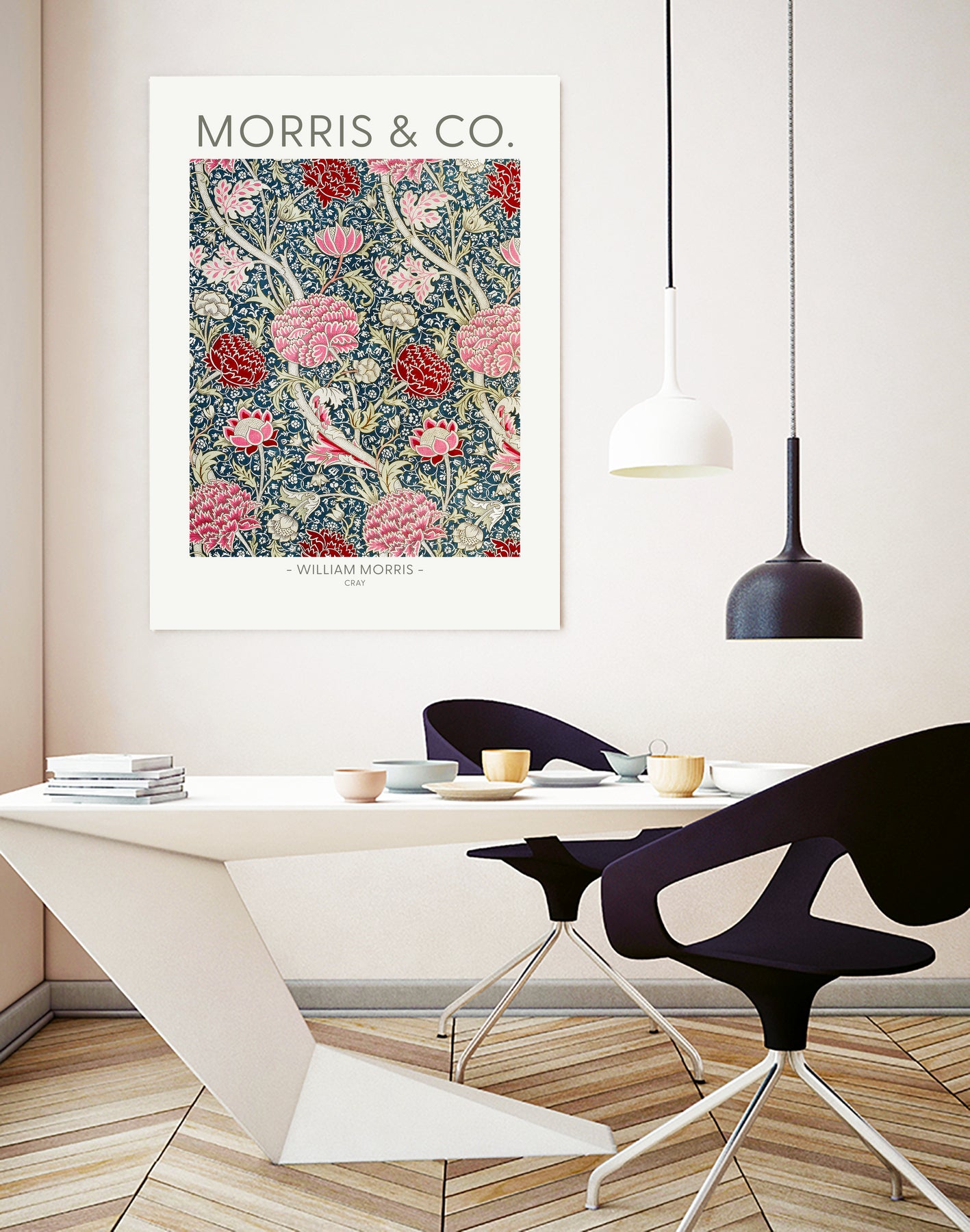 Cray by william Morris on GIANT ART - red botanical william morris