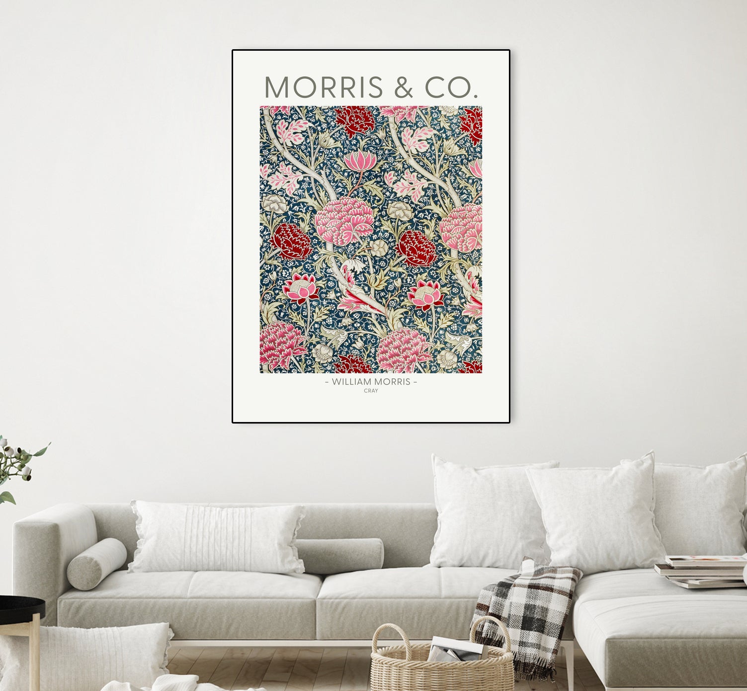 Cray by william Morris on GIANT ART - red botanical william morris