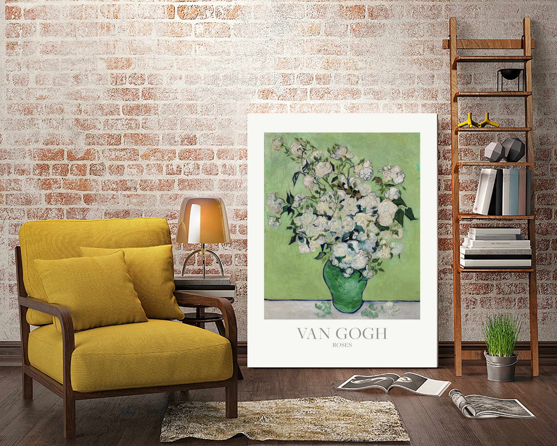 Roses by Vincent Van Gogh on GIANT ART - van gogh paintings van gogh