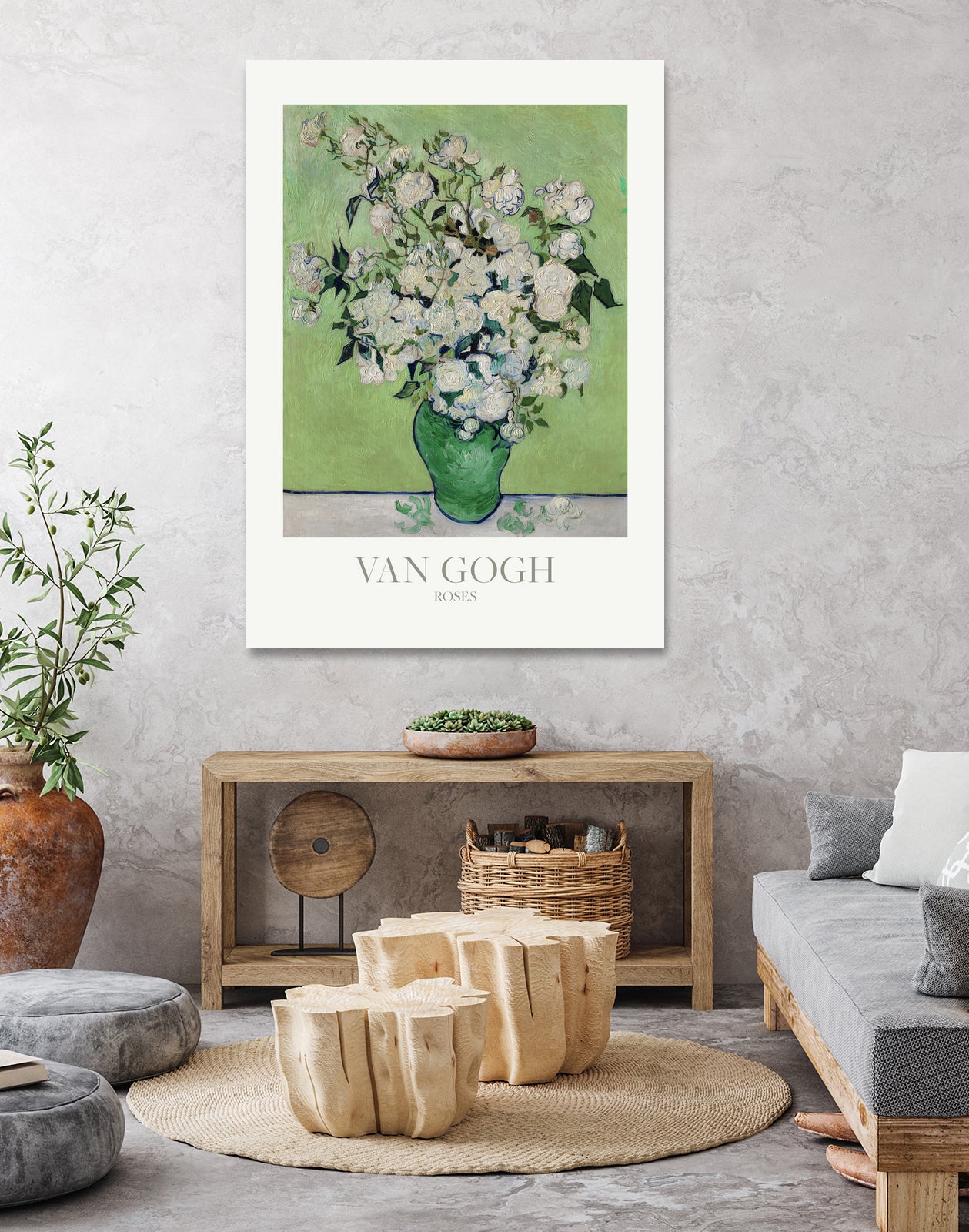 Roses by Vincent Van Gogh on GIANT ART - van gogh paintings van gogh