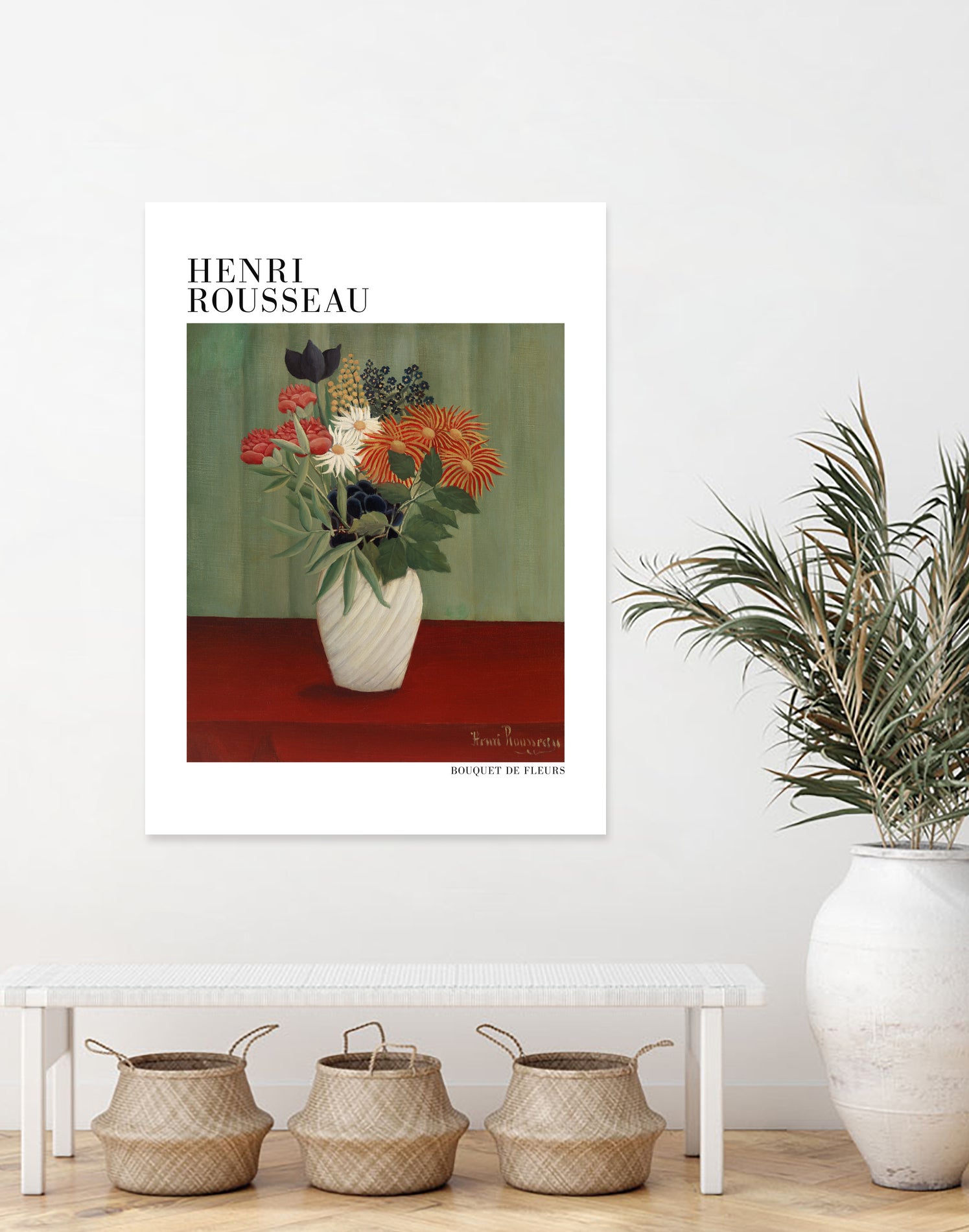 Bouquet De Fleurs by Henri Rousseau on GIANT ART - flower flowers and plants flower