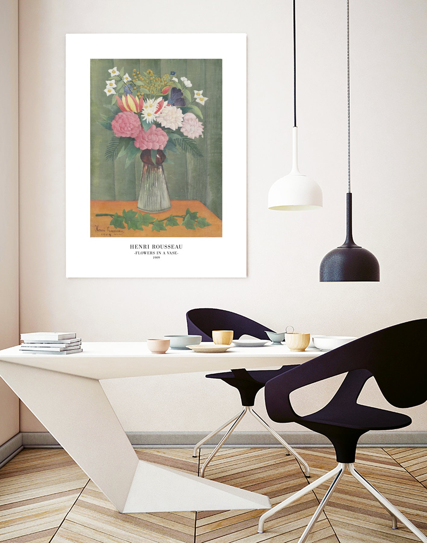 Flowers In a Vase by Henri Rousseau on GIANT ART - henri rousseau flowers and plants henri rousseau