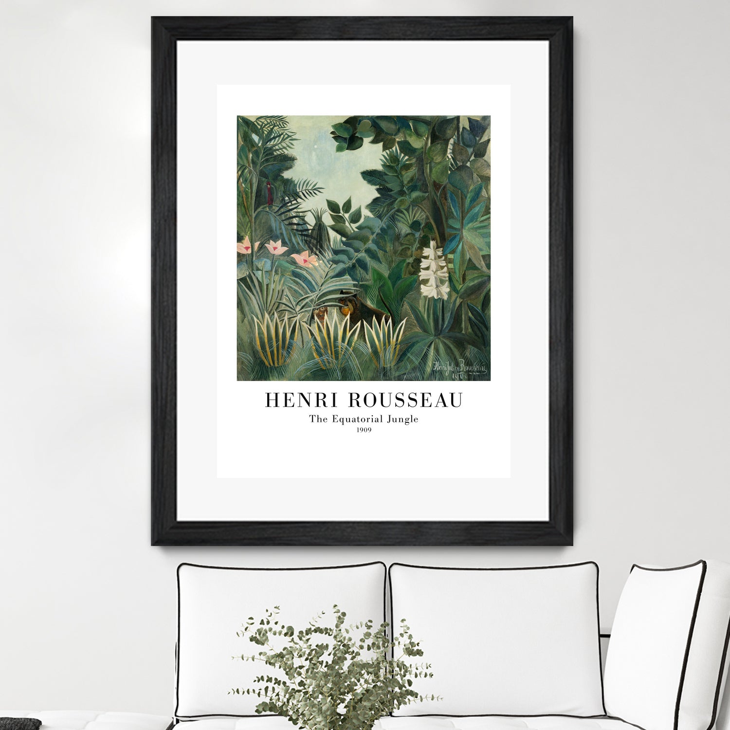 The Equatorial Jungle by Henri Rousseau on GIANT ART - henri rousseau nature and landscapes henri rousseau
