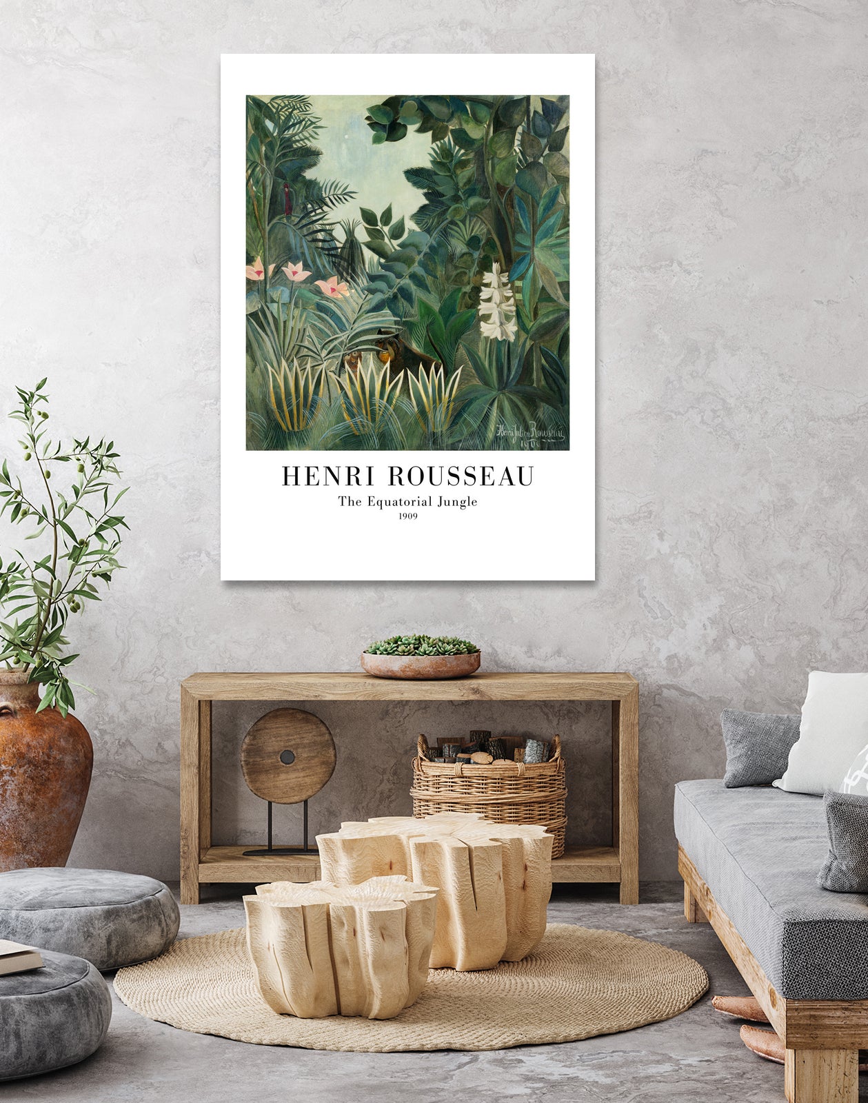The Equatorial Jungle by Henri Rousseau on GIANT ART - henri rousseau nature and landscapes henri rousseau
