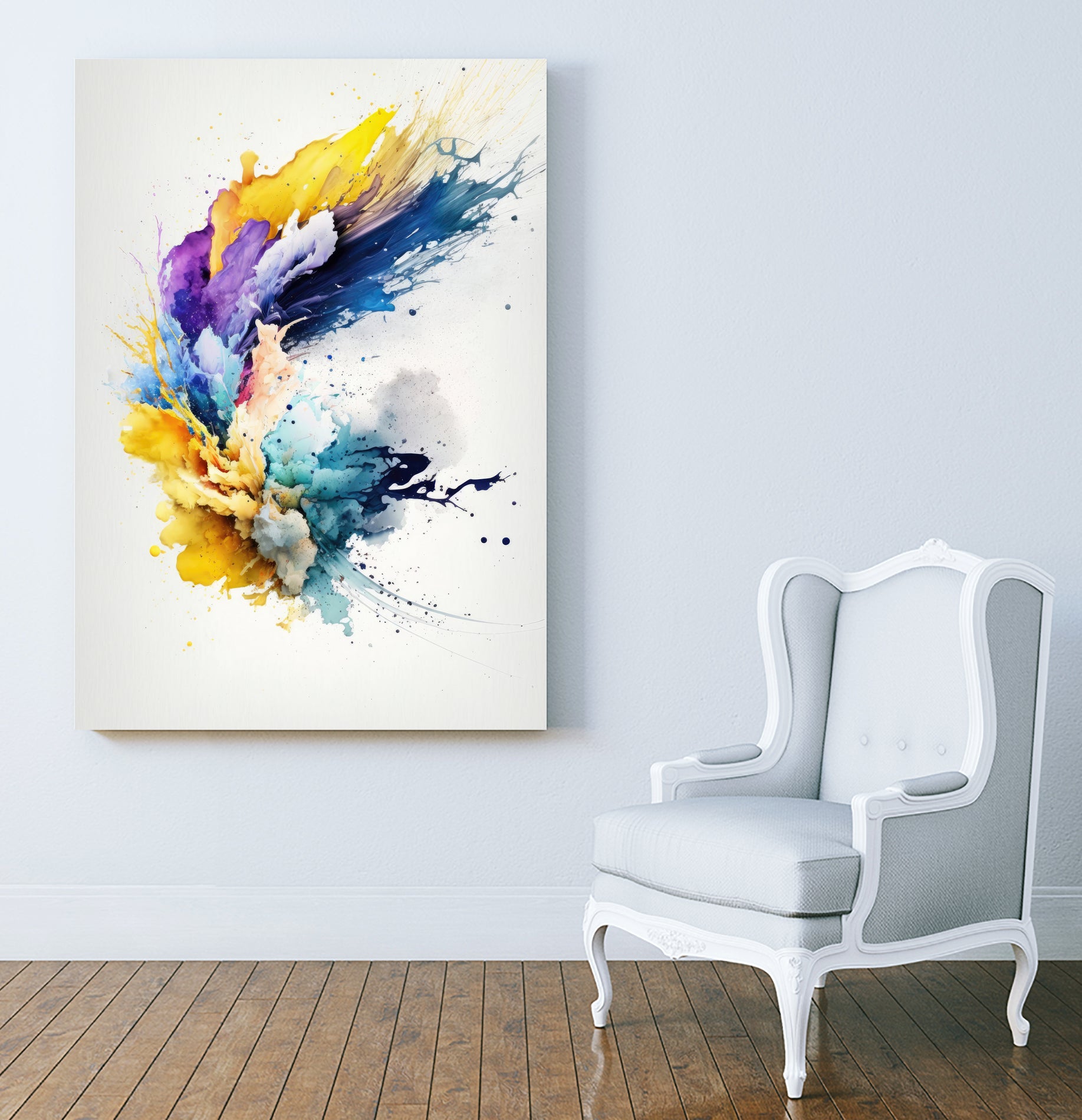 Mystic Fluidity by Mauro on GIANT ART - watercolors illustration watercolors