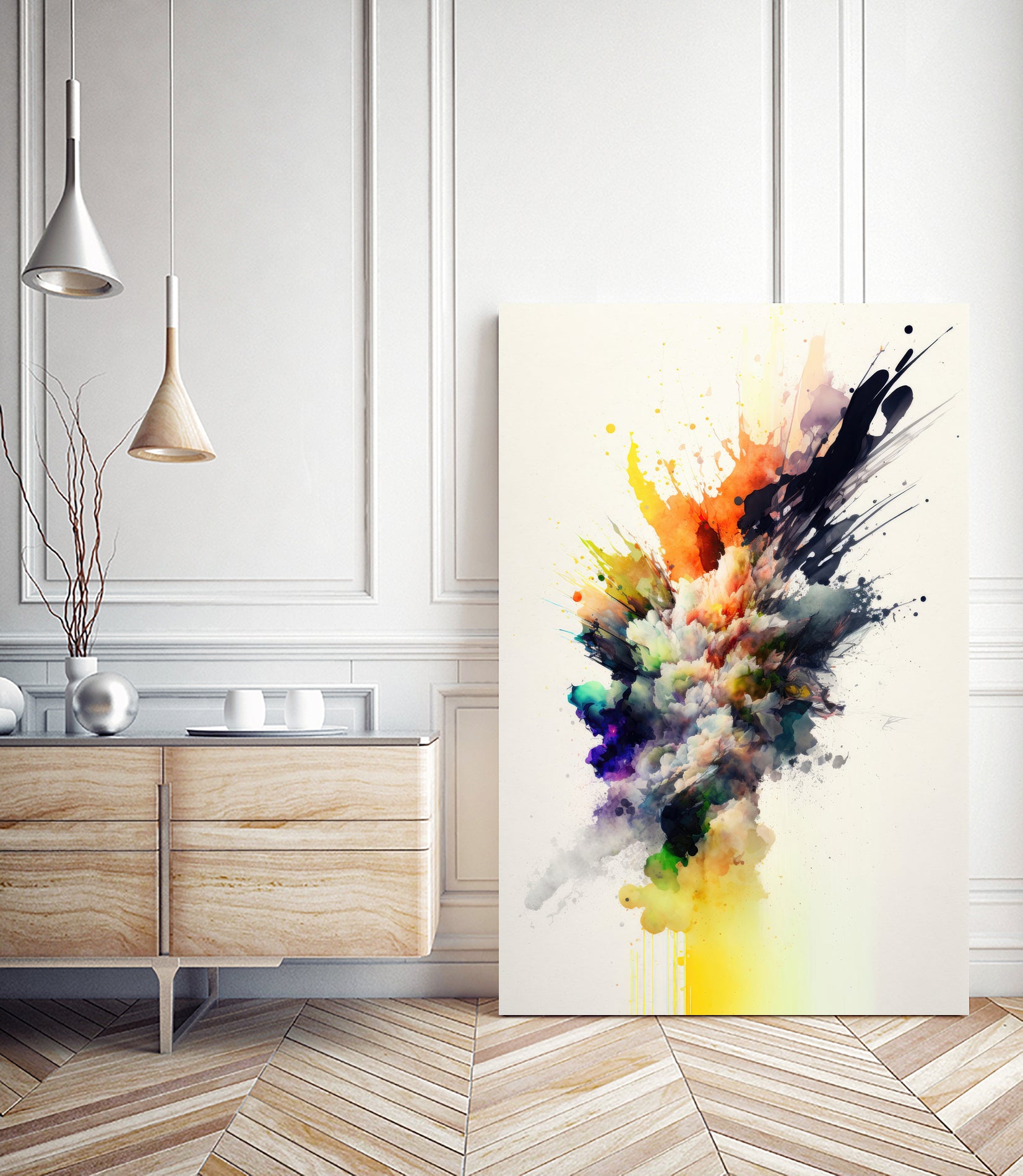 Colorful Explosion by Mauro on GIANT ART - splatter illustration splatter