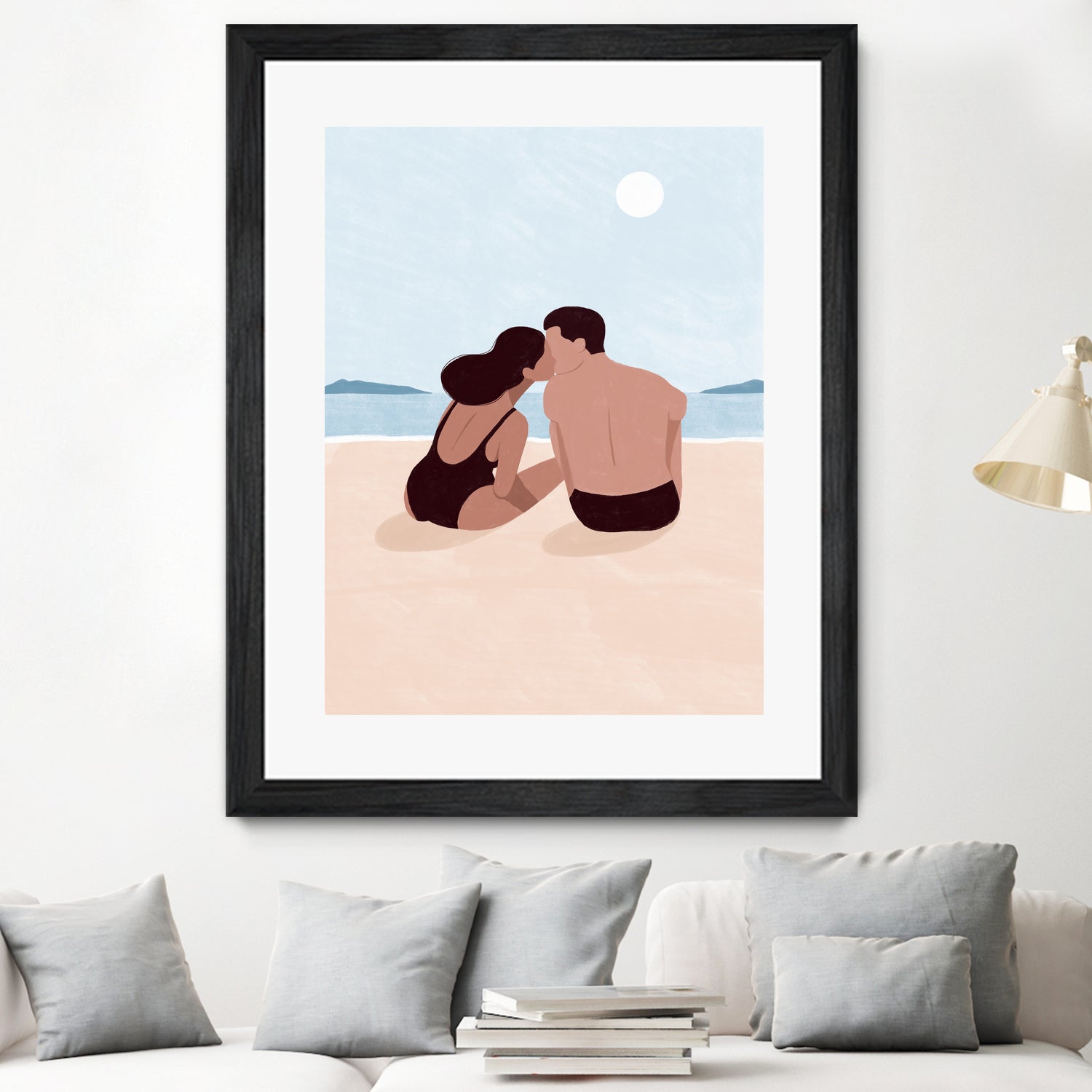 First Kiss by Maja on GIANT ART - illustration love