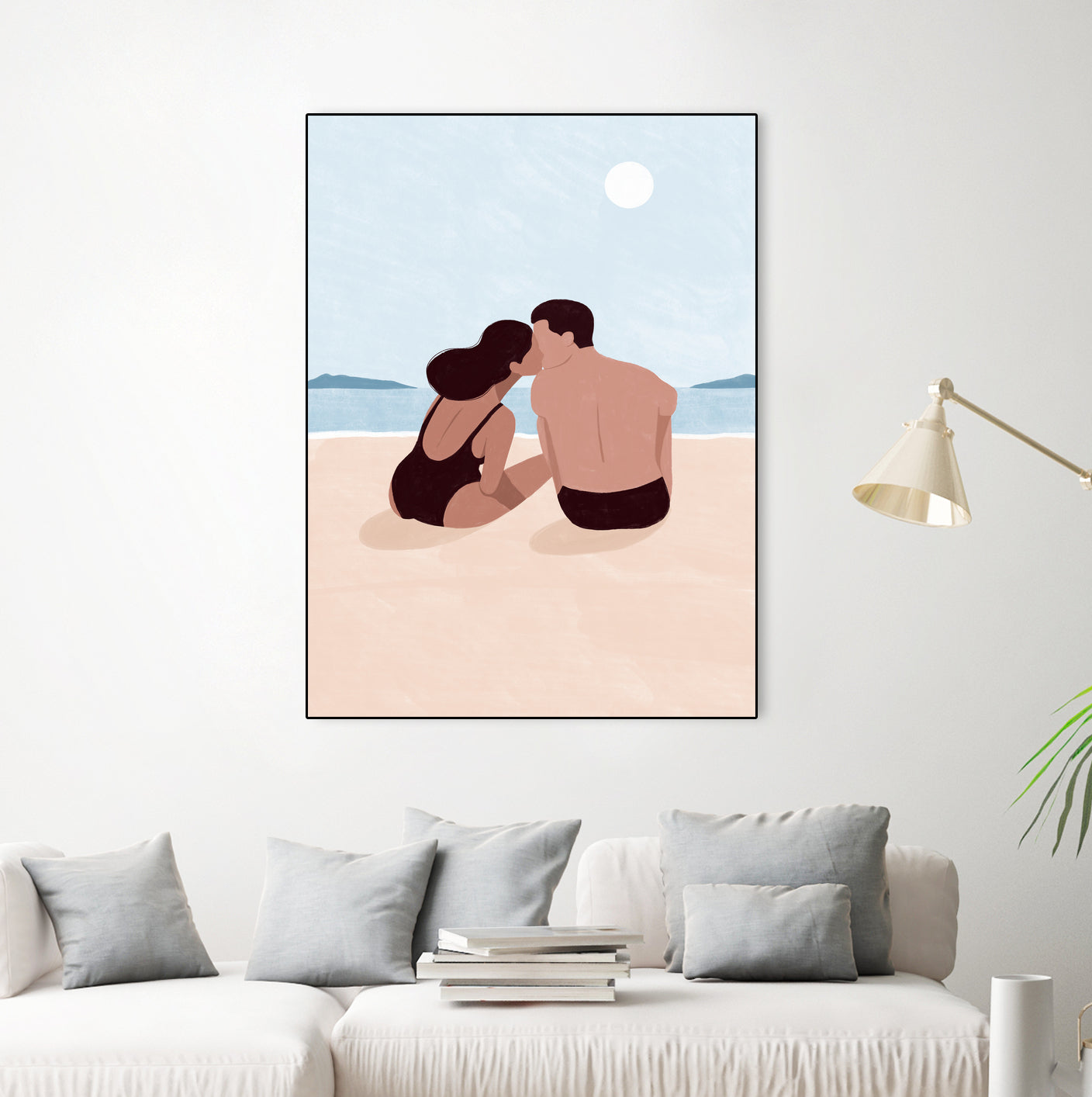 First Kiss by Maja on GIANT ART - illustration love