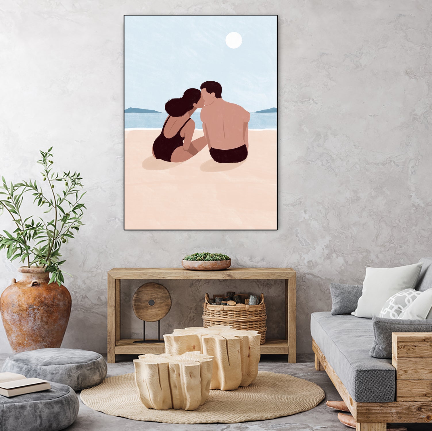 First Kiss by Maja on GIANT ART - illustration love