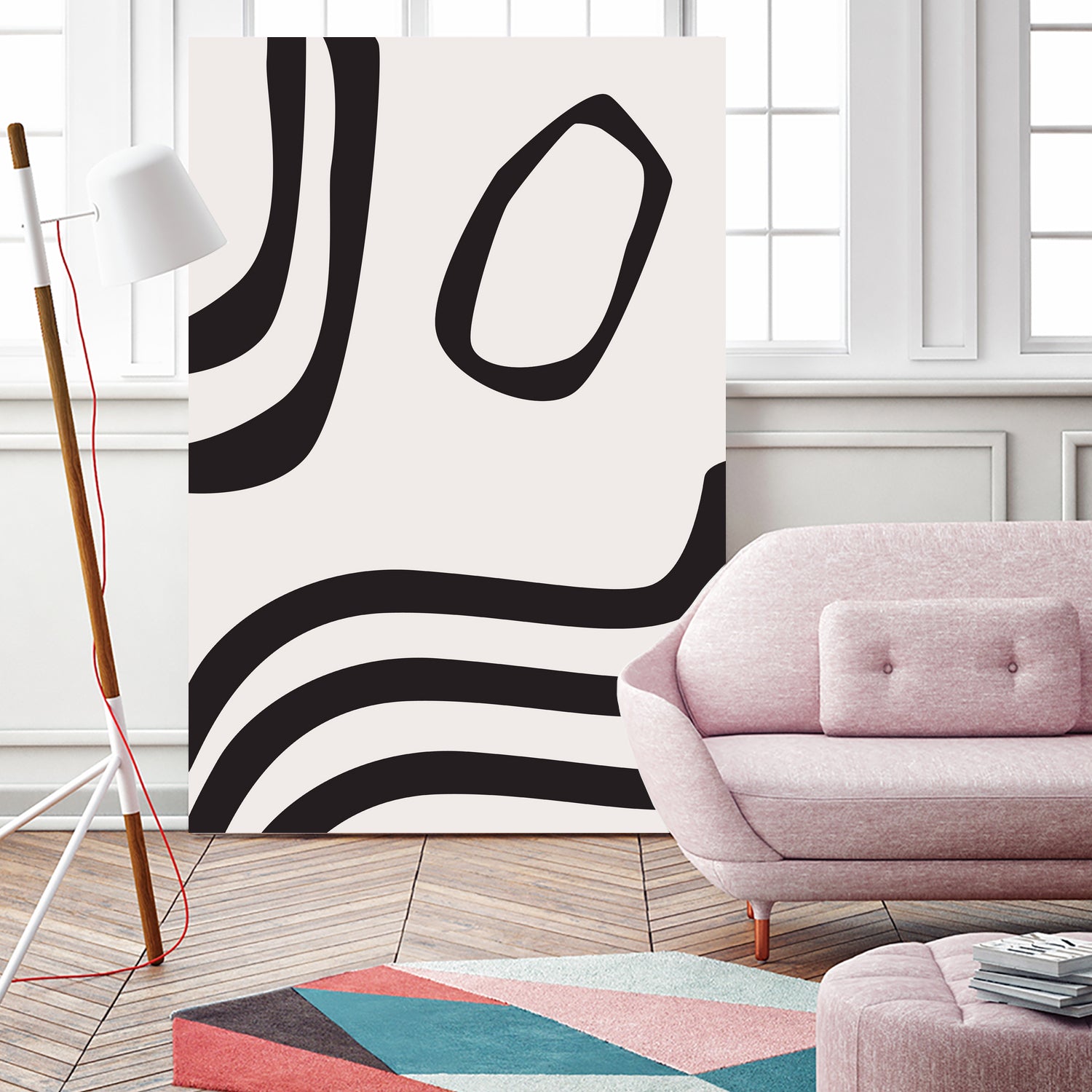 Black Curves by Sally Ann Moss on GIANT ART - line art abstract