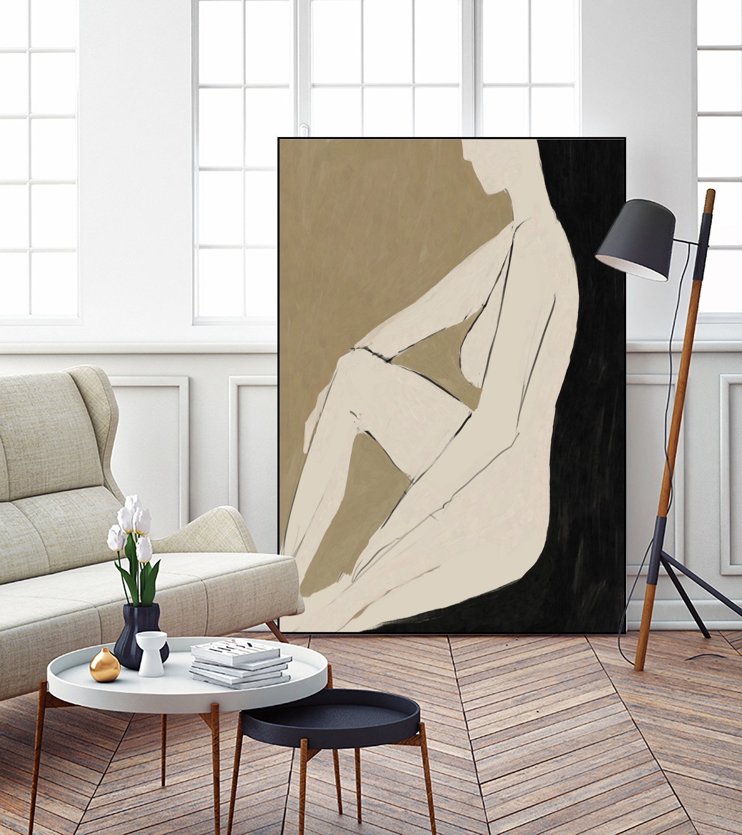 Chill by Dan on GIANT ART - abstract woman