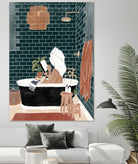 Bathroom Babe by Ivy Green Illustrations on GIANT ART - home illustration home