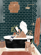 Bathroom Babe by Ivy Green Illustrations on GIANT ART - home illustration home