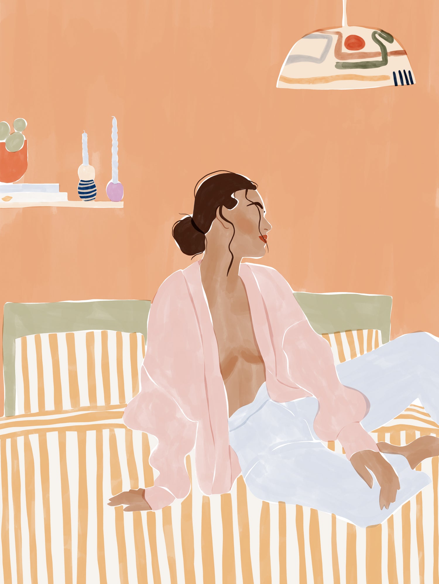 Just Let Me Chill by Ivy on GIANT ART - illustration bed