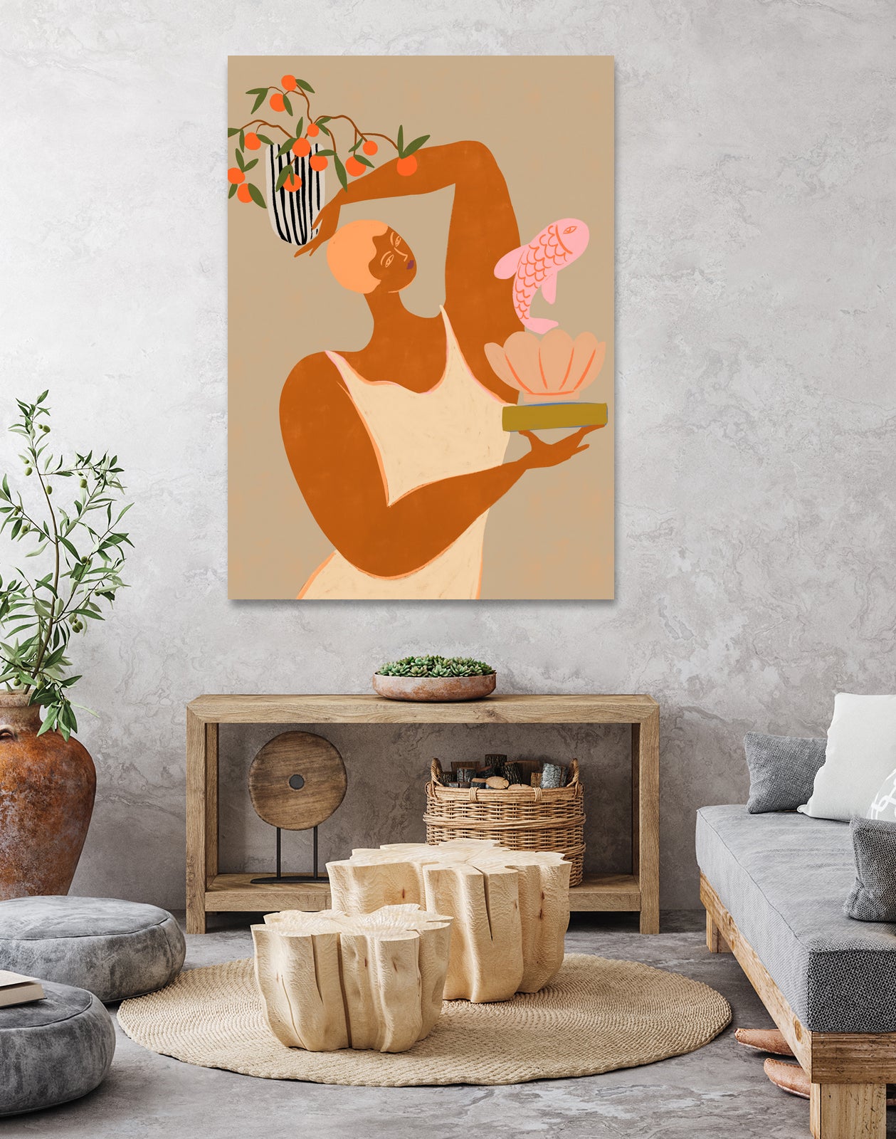 Fish And Oranges by Arty on GIANT ART - figurative color
