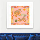 Rawring Playmates by Arty Guava on GIANT ART - illustration animal