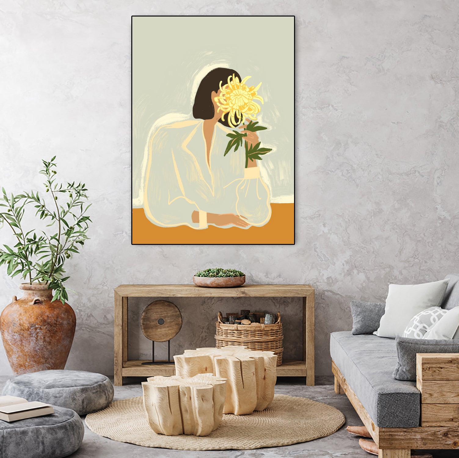 Thecrysanthemum by Arty on GIANT ART - figurative person