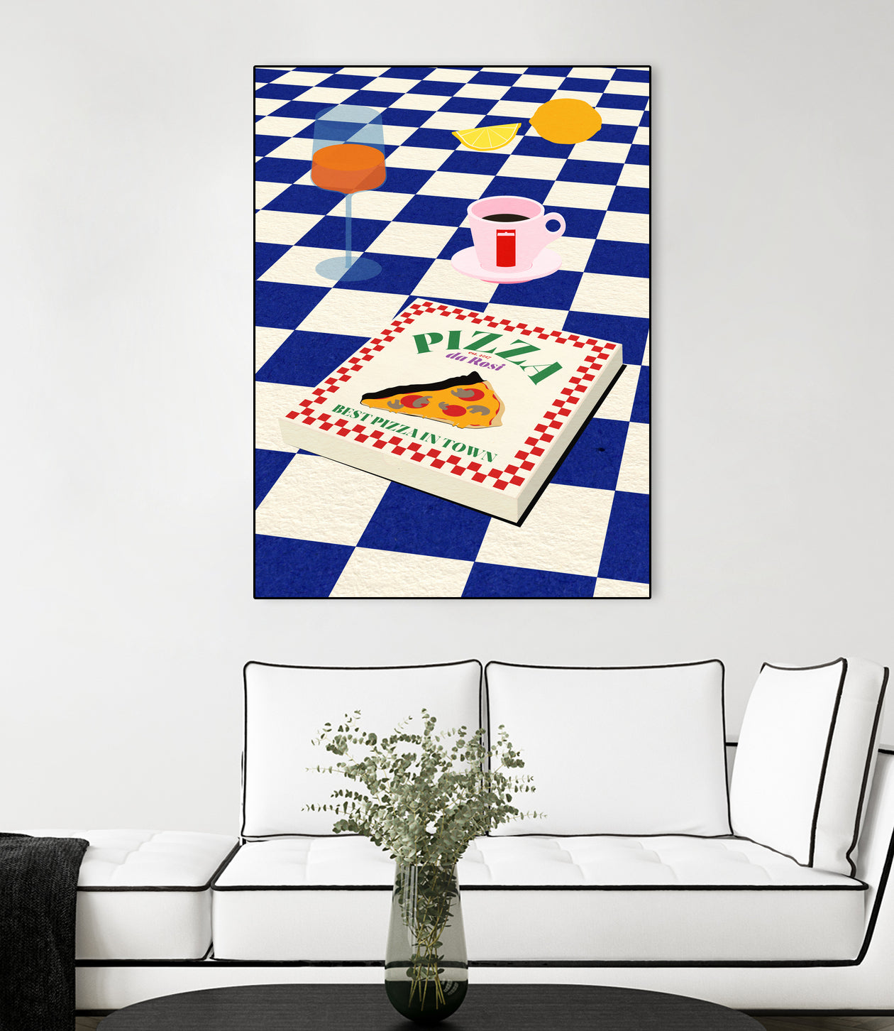 The Italian Menu by Rosi on GIANT ART - illustration pizza