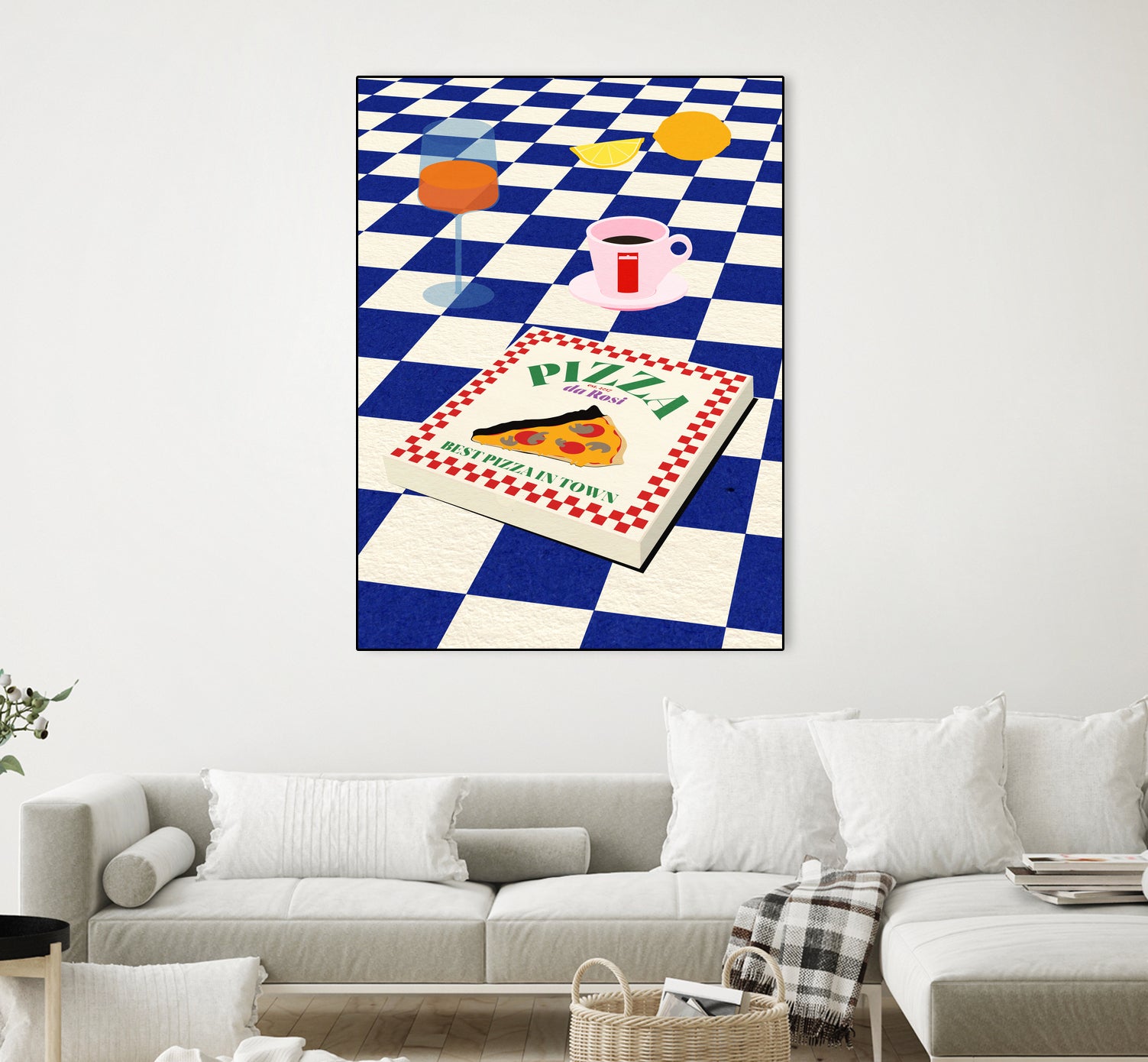 The Italian Menu by Rosi on GIANT ART - illustration pizza