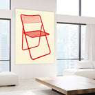Ted Net Chair Red by Rosi on GIANT ART - illustration ikea