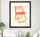 Ted Net Chair Red by Rosi on GIANT ART - illustration ikea