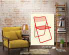 Ted Net Chair Red by Rosi on GIANT ART - illustration ikea