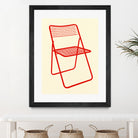 Ted Net Chair Red by Rosi on GIANT ART - illustration ikea