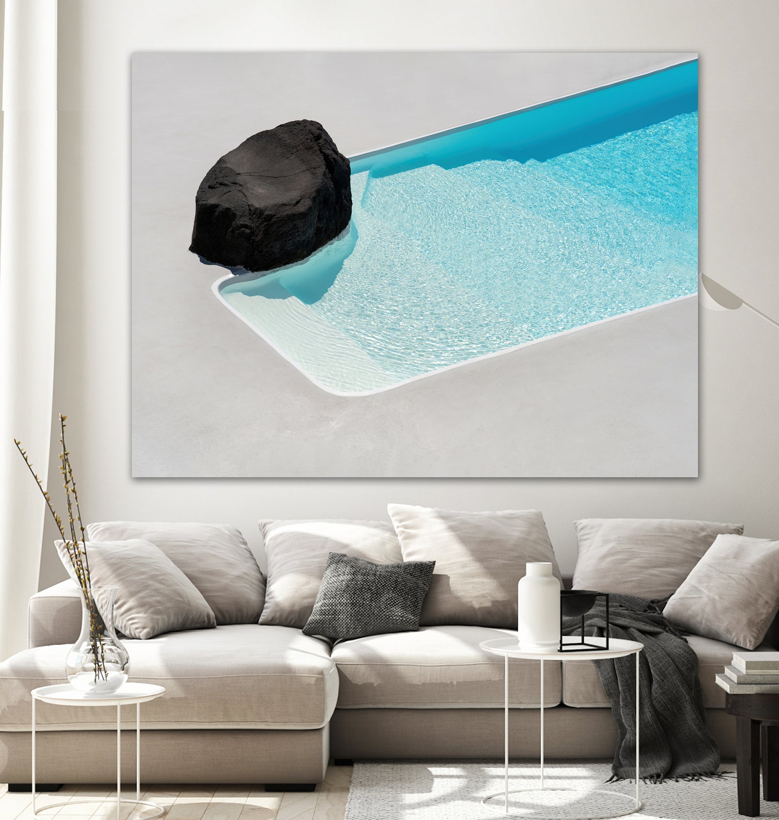 The Pool by Minorstep on GIANT ART - bleu photography greek