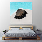 Rock By The Pool by Minorstep on GIANT ART - abstract rock