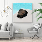 Rock By The Pool by Minorstep on GIANT ART - abstract rock