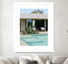 Casadavolta Swimming Pool by Minorstep on GIANT ART - bleu photography flowers and plants