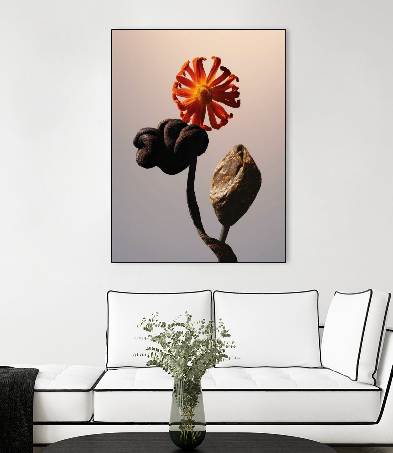 Still Life Flowers No3 by Minorstep on GIANT ART - red flowers and plants studio