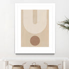 Beige Arc Poster by Elena Ristova on GIANT ART - abstract abstract