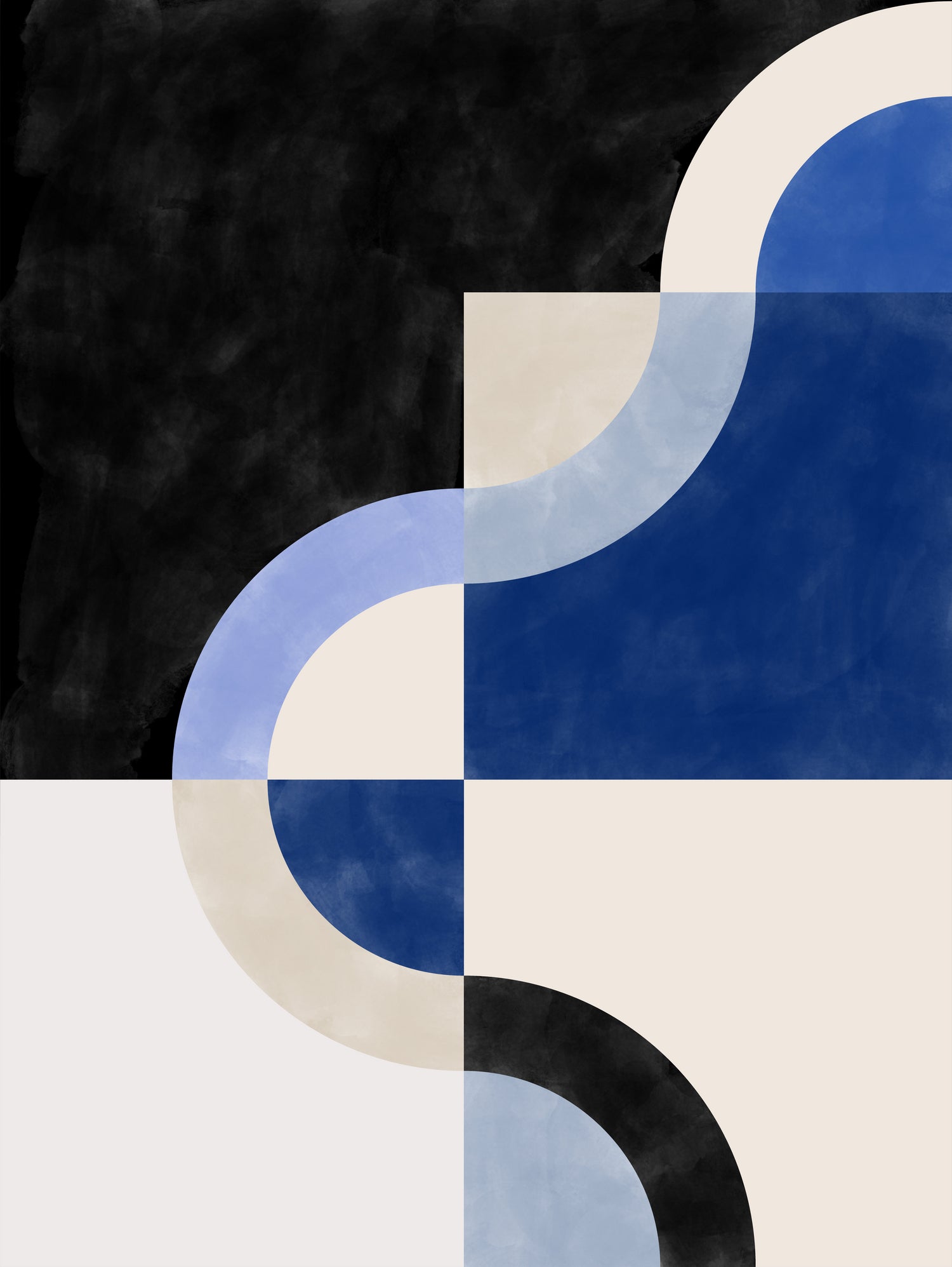 Curved Harmony by Elena Ristova on GIANT ART - abstract abstract