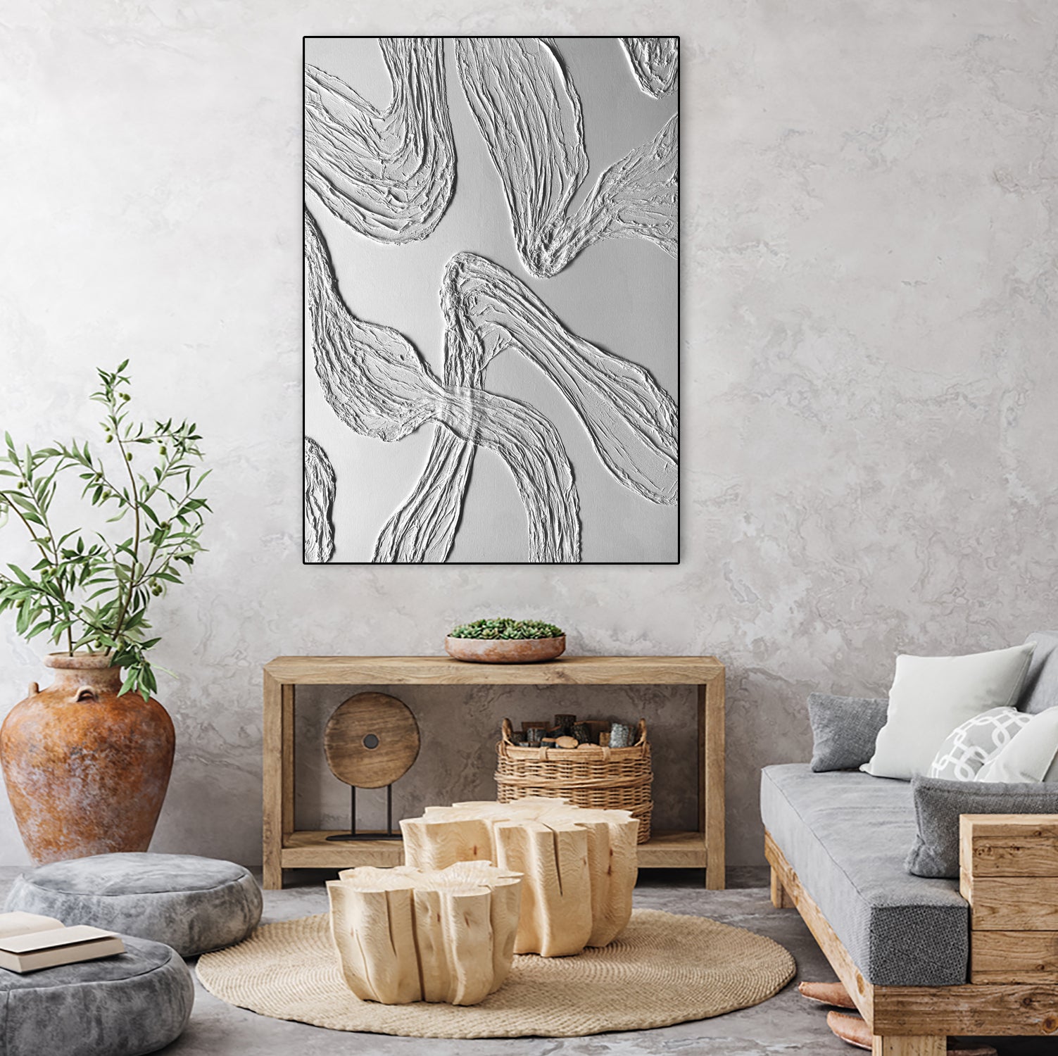 THE WHITE DANCE by ALLA on GIANT ART - white illustration fabric on canvas