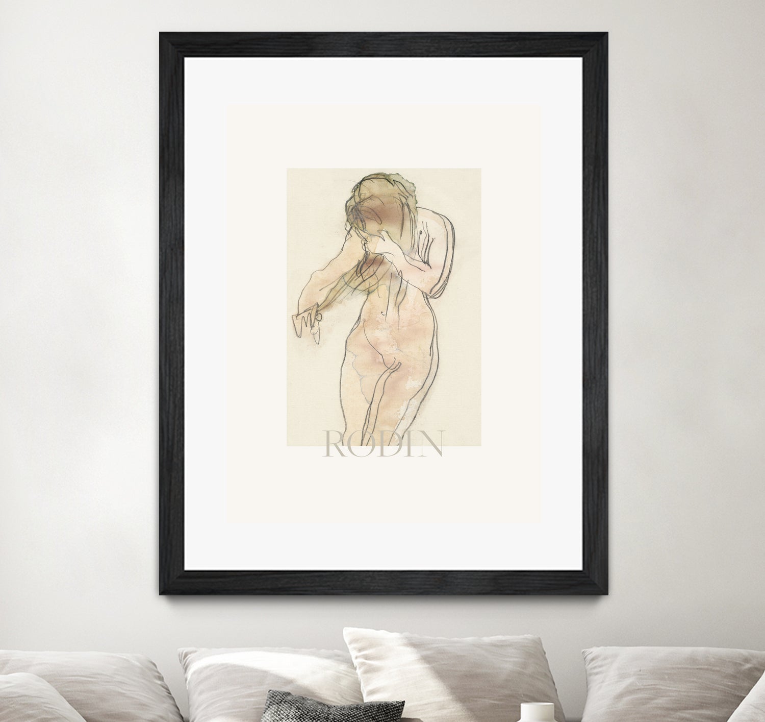 Study of Nude by Auguste Rodin on GIANT ART - auguste rodin figurative auguste rodin