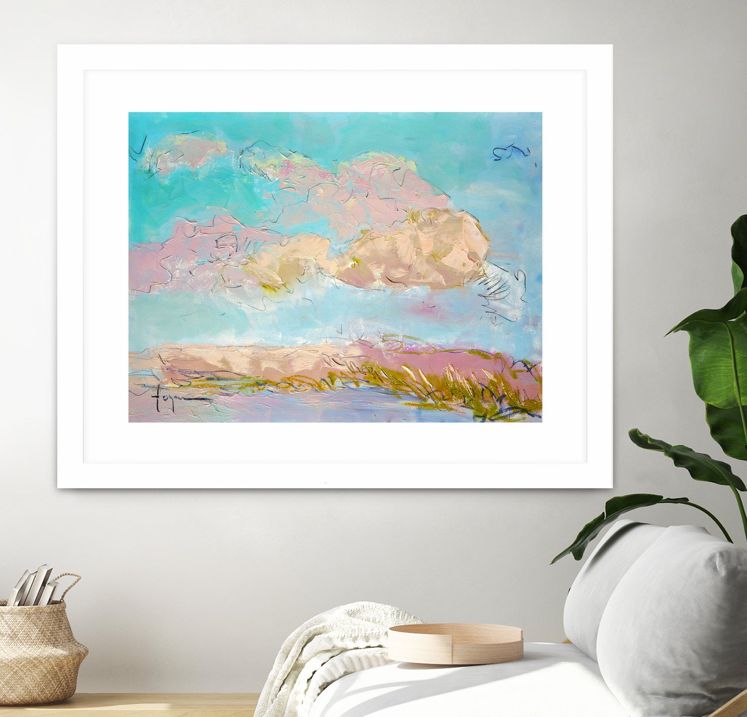 Pastel Sky Drift by Dorothy Fagan on GIANT ART - illustration abstract landscape painting