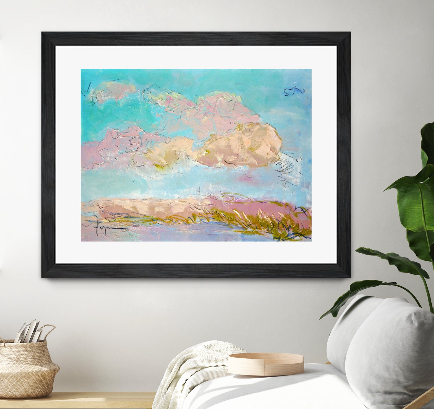 Pastel Sky Drift by Dorothy Fagan on GIANT ART - illustration abstract landscape painting