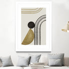 Scandi Gold Abstract by Anne-Marie on GIANT ART - abstract scandinavian style