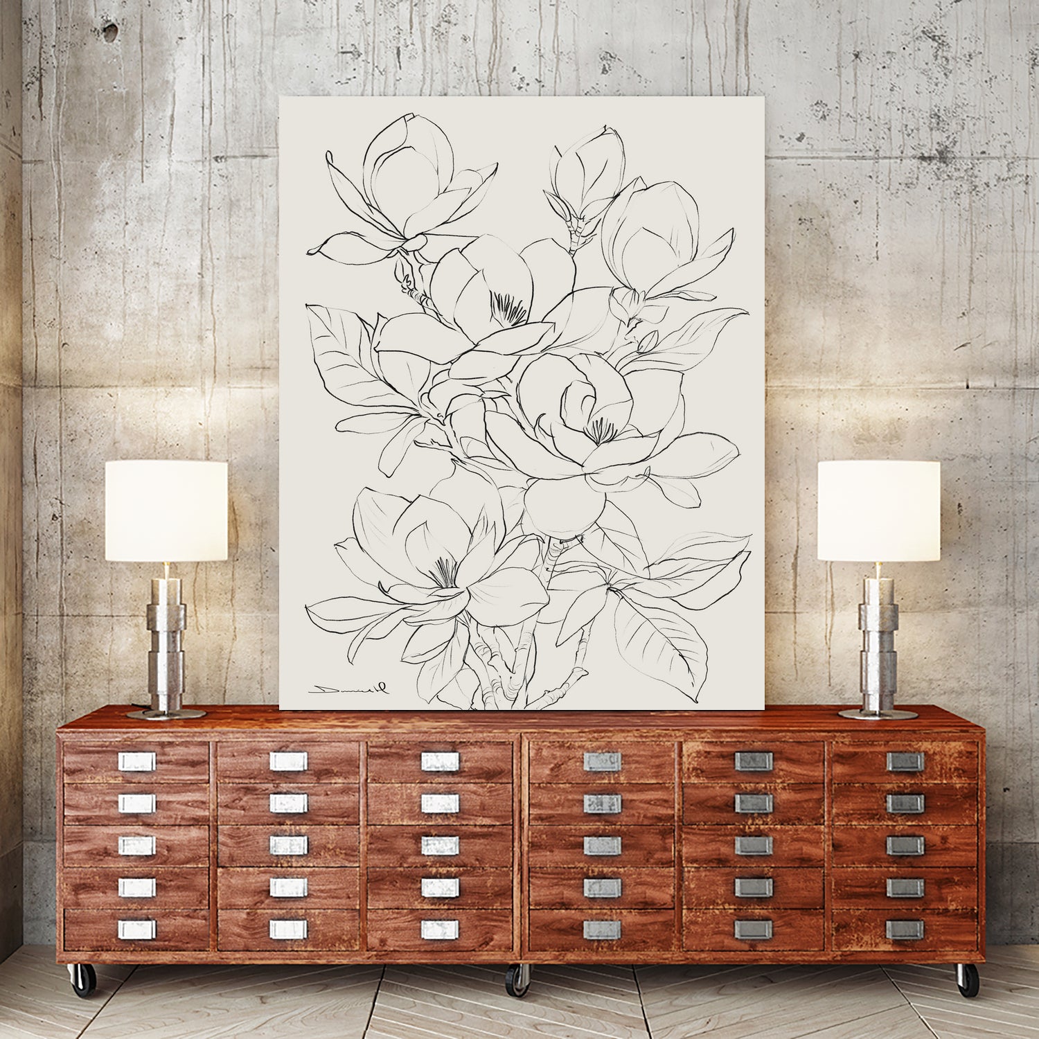 Magnolia Tree by Dan Hobday on GIANT ART - flower flowers and plants flower