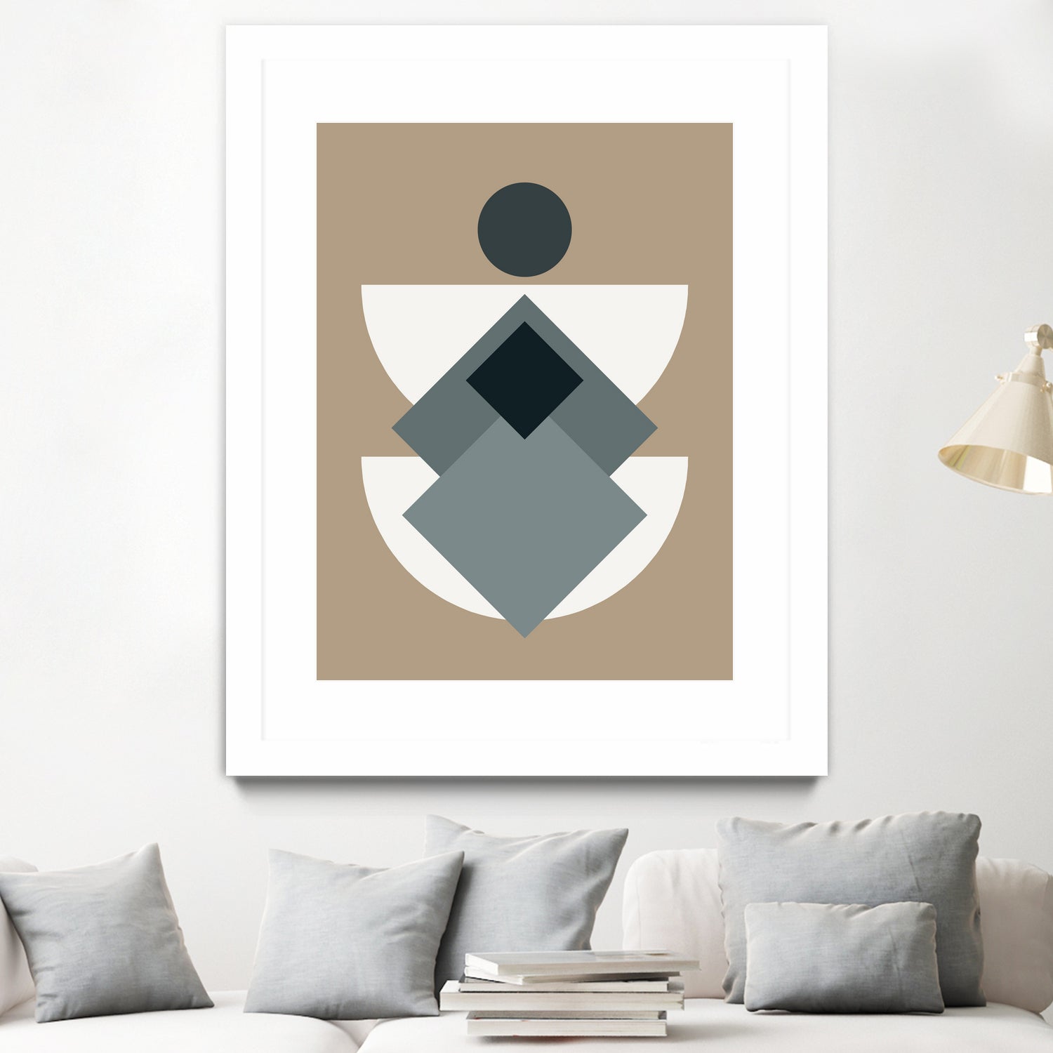 Mid Century In Greys by Little Dean on GIANT ART - abstract abstract