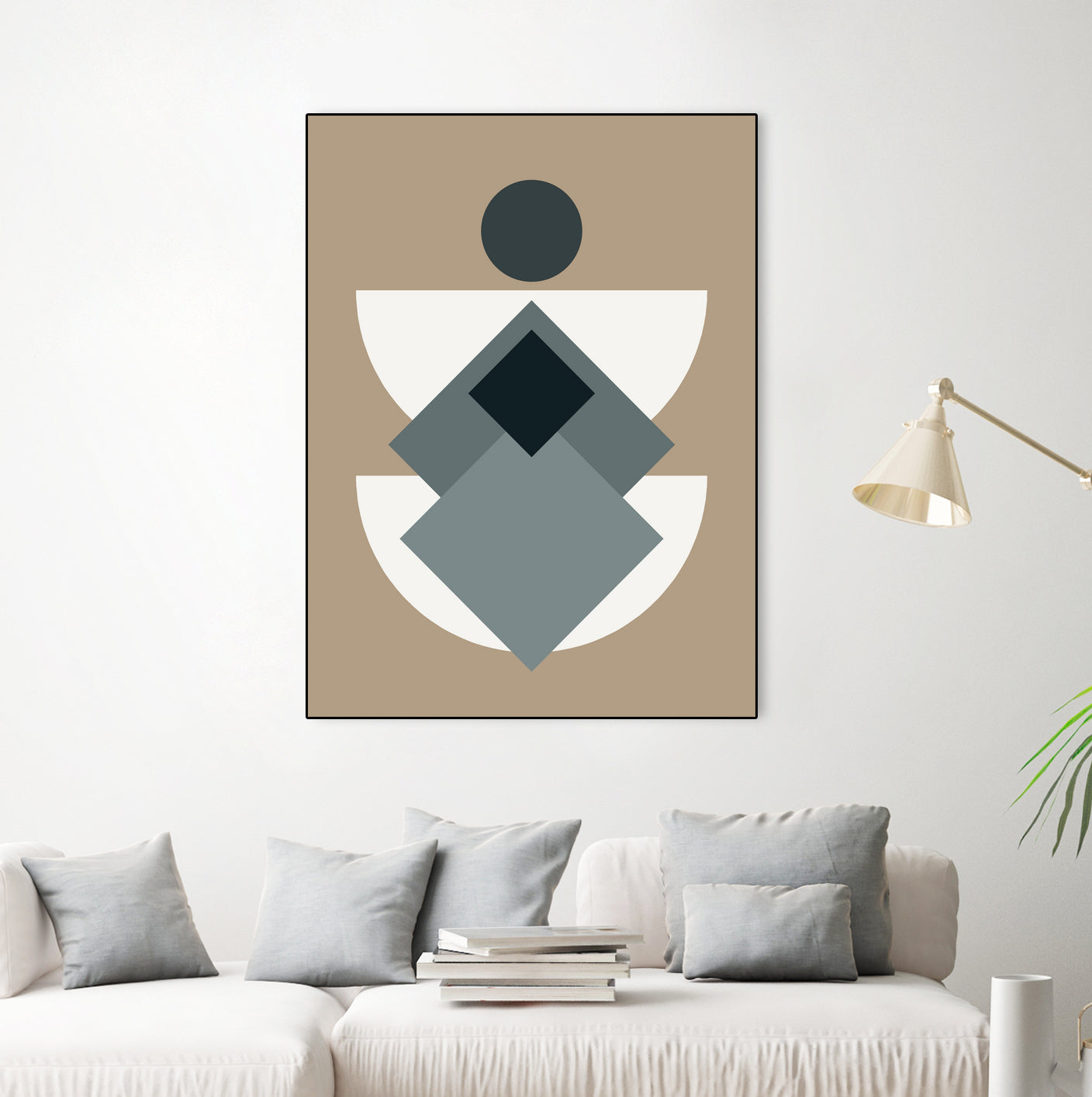 Mid Century In Greys by Little Dean on GIANT ART - abstract abstract