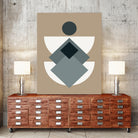Mid Century In Greys by Little Dean on GIANT ART - abstract abstract