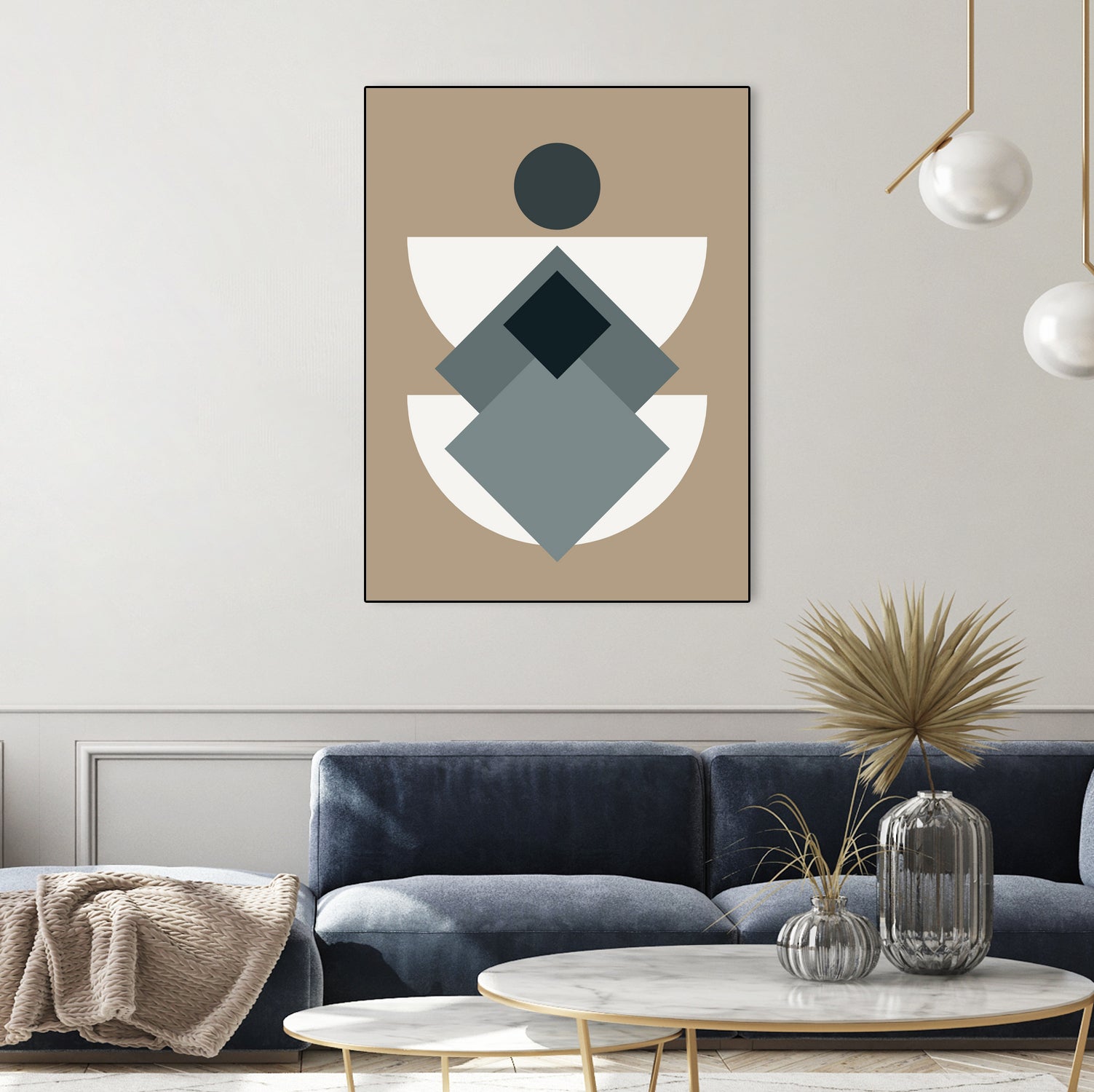 Mid Century In Greys by Little Dean on GIANT ART - abstract abstract