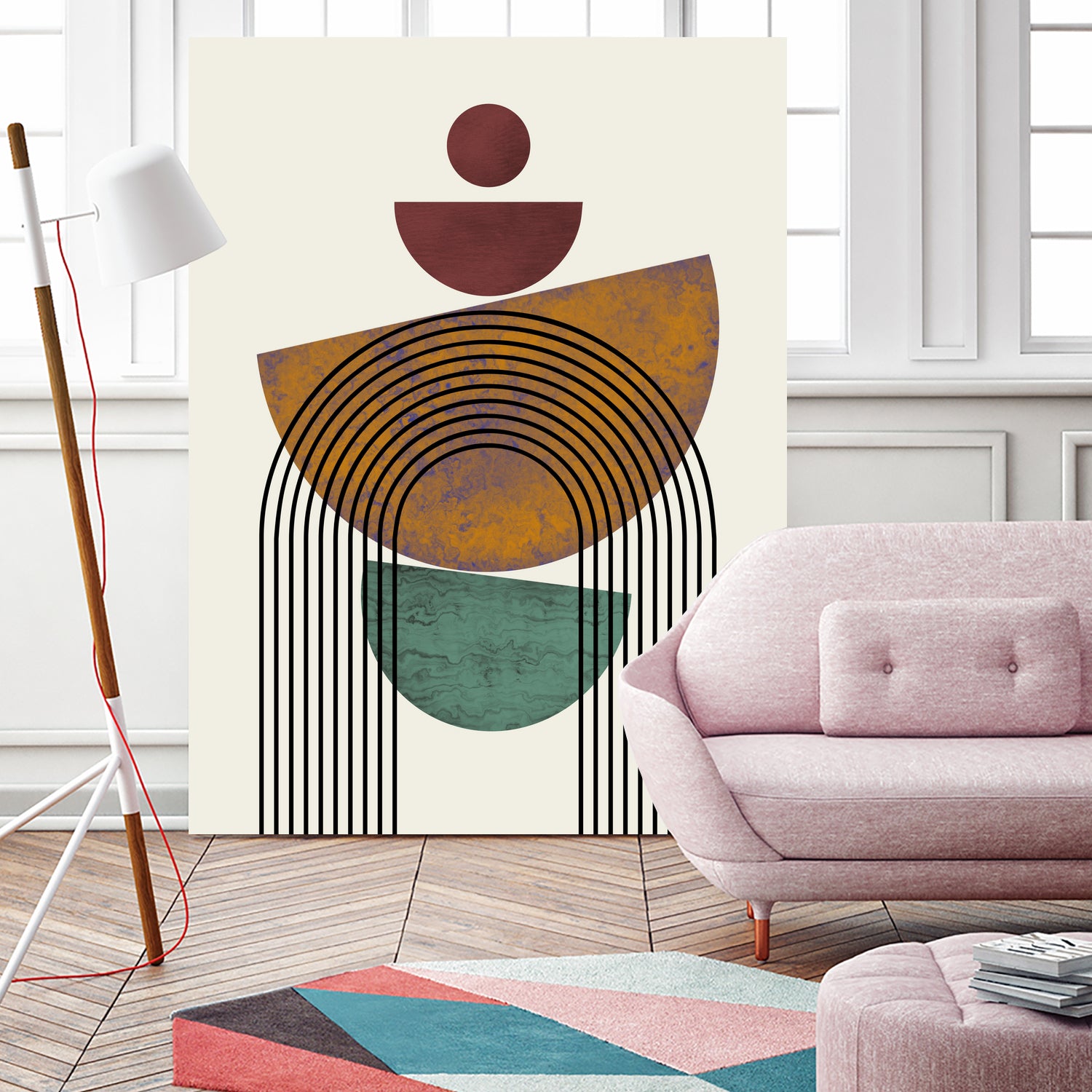 Textured Mid Century Composition by Little Dean on GIANT ART - illustration abstract wall art