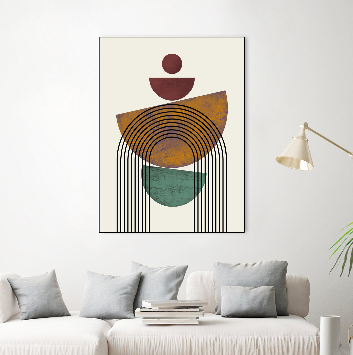 Textured Mid Century Composition by Little Dean on GIANT ART - illustration abstract wall art