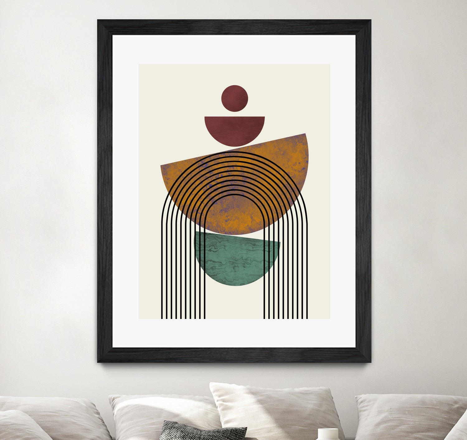 Textured Mid Century Composition by Little Dean on GIANT ART - illustration abstract wall art